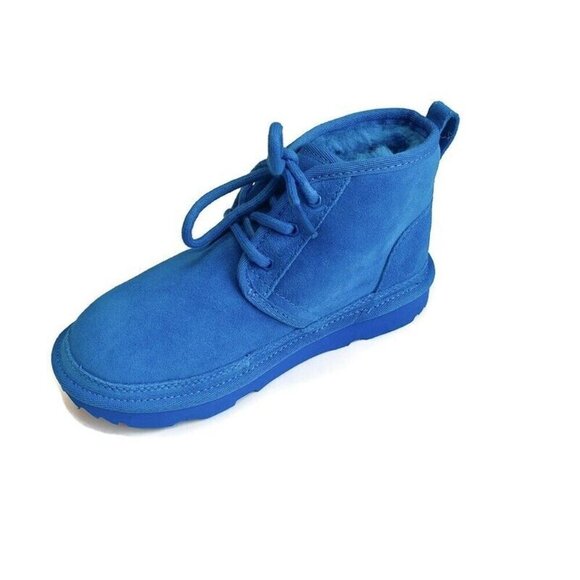 UGG Neumel II Ankle Chukka Boot Kids Size 1 Ages 6-8 Royal Dive Blue 1017320K - Picture 3 of 8